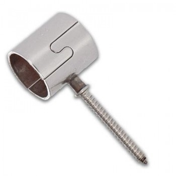 ABRAZADERA PUZZLE SIMPLE CON TIRAFONDO 22  ACERO INOXIDABLE AISI 304