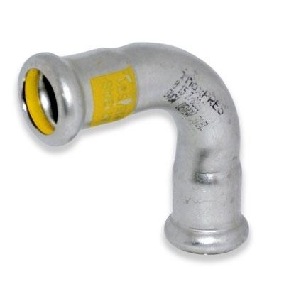 CURVA 90 HH 15 ACC. GAS PRENSAR ACERO INOXIDABLE 316 (4 unid.)