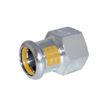 UNION HEMBRA 15 - 1/2  ACC. GAS PRENSAR INOX 316