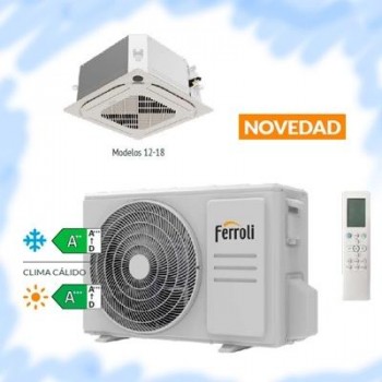 GIADA C 18 CASSETTE  BOMBA CALOR SPLIT INVERTER DC (1x1)  FERROLI