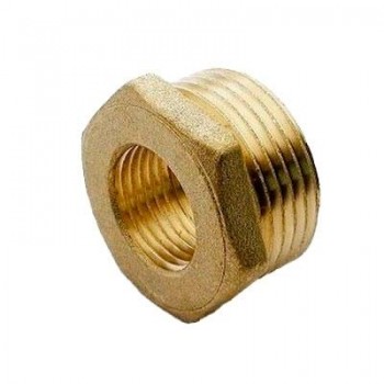 REDUCCIÓN LATON MACHO HEMBRA HEXAGONAL 3/8"-1/8" E:25