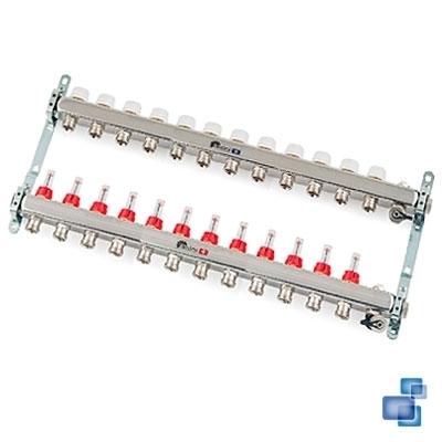 COLECTOR PREMONTADO ACERO INOXIDABLE 1 CON CAUDALIMETRO ICL 12 SALIDAS SYSCLIMA